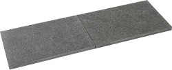 pas japonais de jardin en pierre naturelle granit flammee 60 x 40 x 3 cm nero